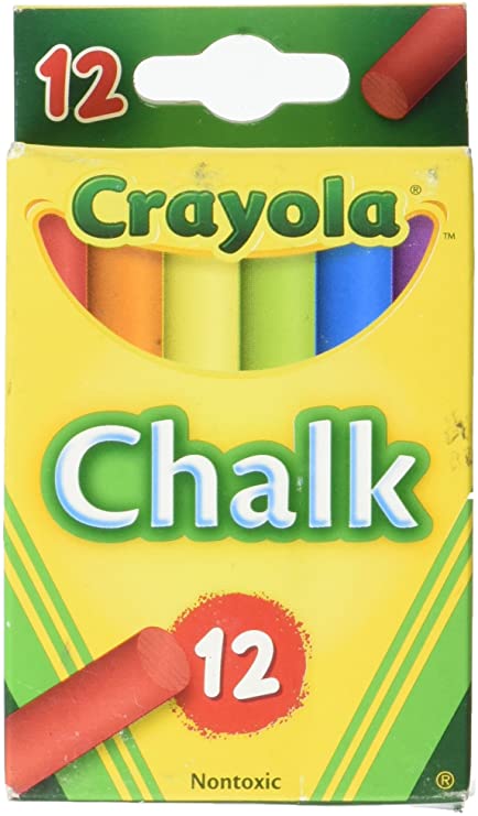 Chalk CRAYOLA 12 units (white /color)