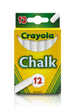 Chalk CRAYOLA 12 units (white /color)