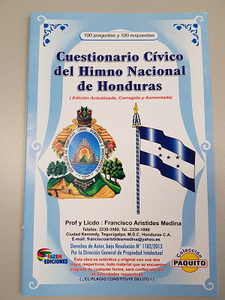 Book- Cuestionario Cívico de Himno Nacional de Honduras